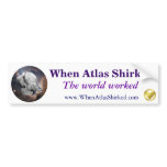 When Atlas Shirked Medallion Bumper Stickers