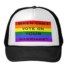 When can I vote on YOUR marriage? Mesh Hats