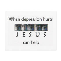When Depression Hurts - Postcard