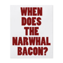 When Does the Narwhal Bacon Reddit Question Custom Flyer