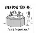 When Dogs Turn 40 Poster posters
