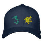 When Dragons Battle Embroidered Baseball Caps