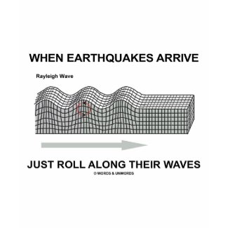 When Earthquakes Arrive Just Roll Along Waves shirt