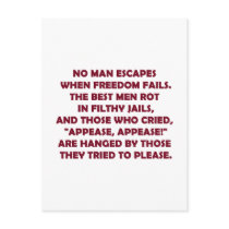 When Freedom Fails postcards