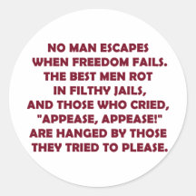 When Freedom Fails Sticker