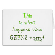 When Geeks Marry Cards