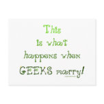 When Geeks Marry Post Card