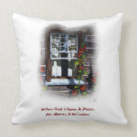 When God Closes Door He Opens Window: Color Pencil Pillow