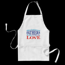 When God Created Fathers aprons
