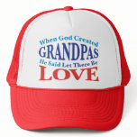 When God Created Grandpas hats