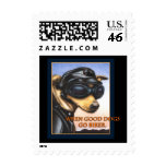 WHEN GOOD DOGS GO BIKER postage