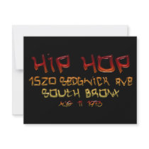 When Hip Hop Was Born invitations