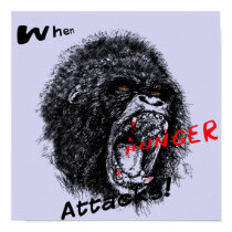 When Hunger Attacks Poster posters