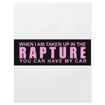When I Am Taken Up In The Rapture... flyers by classicgodshop When I Am Taken Up In The Rapture... flyers