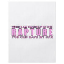 When I Am Taken Up In The Rapture... flyers by classicgodshop When I Am Taken Up In The Rapture... flyers