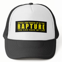 When I Am Taken Up In The Rapture... hats