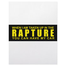 When I Am Taken Up In The Rapture... letterhead