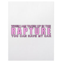 When I Am Taken Up In The Rapture... letterhead