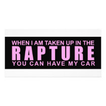 When I Am Taken Up In The Rapture... photo cards by classicgodshop When I Am Taken Up In The Rapture... photo cards