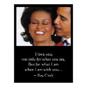 WHEN I AM WITH YOU POSTER, BARACK & MICHELLE OBAMA posters