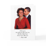 WHEN I AM WITH YOU, VALENTINE'S DAY CARD, OBAMA