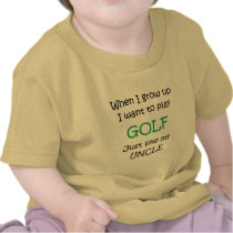 When I grow up Golf text only Tees