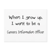 When I grow up I want to be a Careers Information postcards