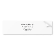 When I grow up I want to be a Chandler bumper stickers