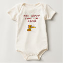 When I Grow Up i want to be a Judge Infant  t-shirts