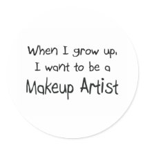 When I grow up I want to be a Makeup Artist stickers