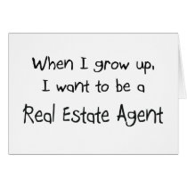 When I grow up I want to be a Real Estate Agent cards by professions When I grow up I want to be a Real Estate Agent cards