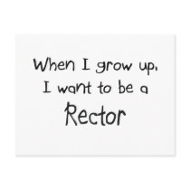 When I grow up I want to be a Rector postcards by professions When I grow up I want to be a Rector postcards
