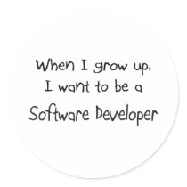 When I grow up I want to be a Software Developer stickers by professions When I grow up I want to be a Software Developer stickers