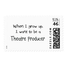 When I grow up I want to be a Theatre Producer Postage Stamp