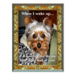 When I Wake Up Customizable Postcard
