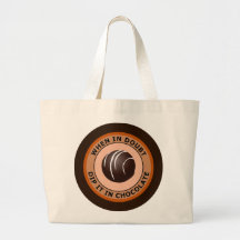 WHEN IN DOUBT DIP IT IN CHOCOLATE CANVAS BAG