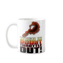 When In Doubt Throttle Out Dirt Bike Motocross Mug