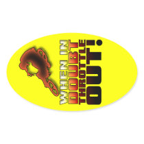 When In Doubt Throttle Out Dirt Bike Motocross Sti Stickers