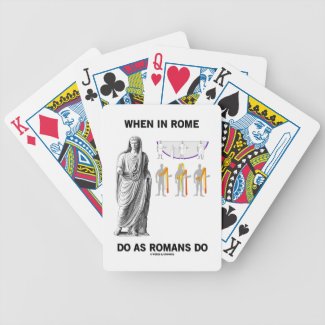 When In Rome Do As Romans Do (Toga Clothing) Poker Deck