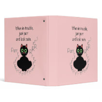 When in Trouble Vinyl Binders
