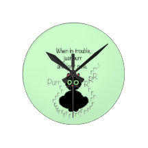 When in Trouble Round Clocks