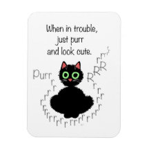 When in Trouble Vinyl Magnets
