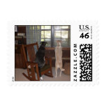 When is Master going to be home? Postage Stamp