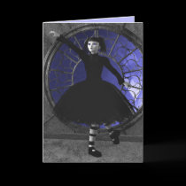 When It Rains Gothic Greeting Card