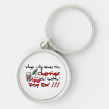 When Life Gives You Cherries Keychain