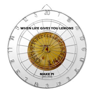 When Life Gives You Lemons Make Pi (Pie Humor) Dartboards