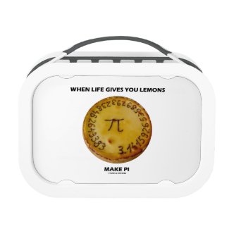 When Life Gives You Lemons Make Pi (Pie Humor) Yubo Lunchboxes