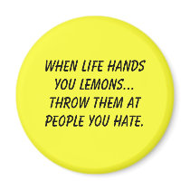 When life handsyou lemons... magnets