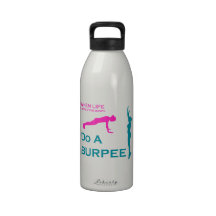 When Life Knocks You Down - Crossfit Reusable Water Bottles