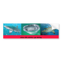 when life stinks...go diving bumper stickers by barrett_lovell when life stinks...go diving bumper stickers